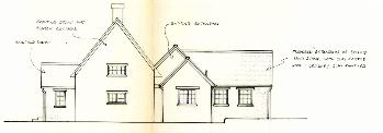 Elevation showing proposed extension 1989